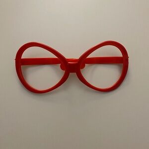 Oversized Red Clown Glasses